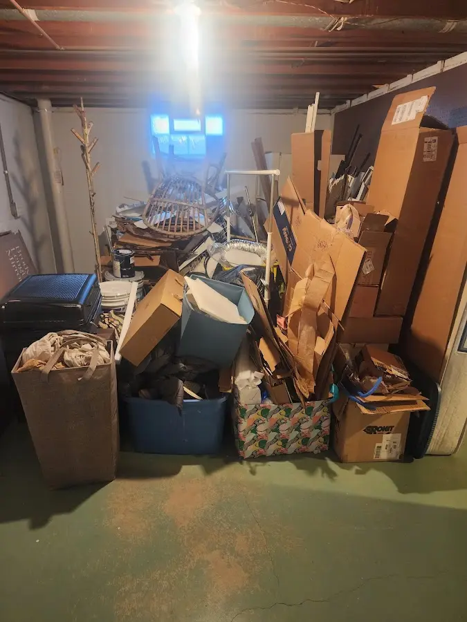 Roll-off dumpster container at job site for Construction Dumpster Rental in Park